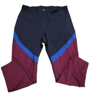 Old Navy Active Leggings Womens XXL High Waisted Colorblock‎ Athletic Workout